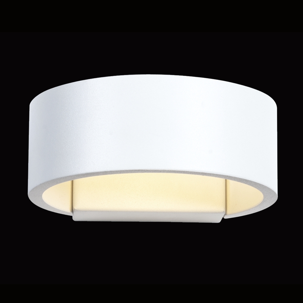 Surface White Band LED Wall Light