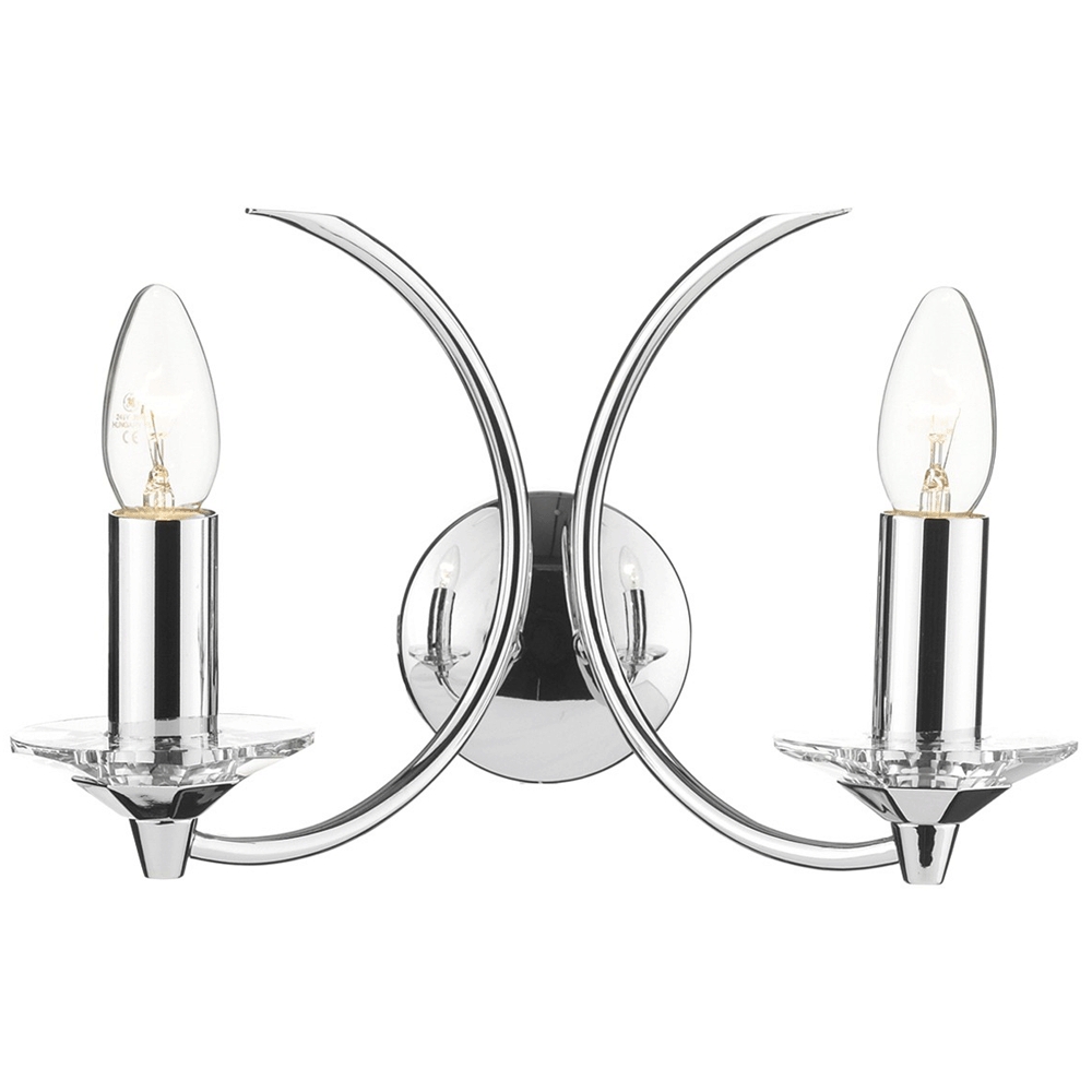 Medusa Polished Chrome Wall Light