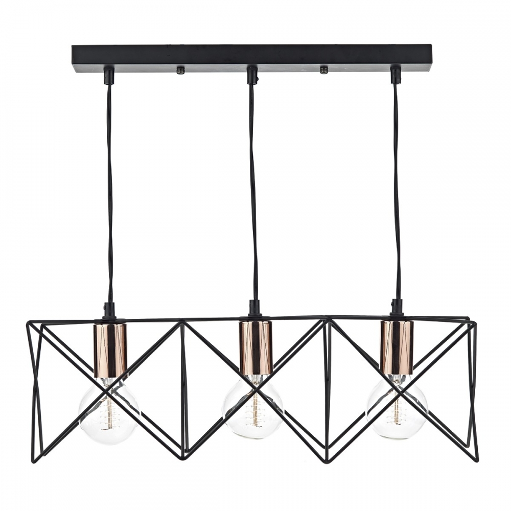 Midi 3 light bar pendant