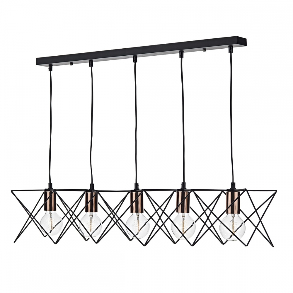 Midi 5 light bar pendant